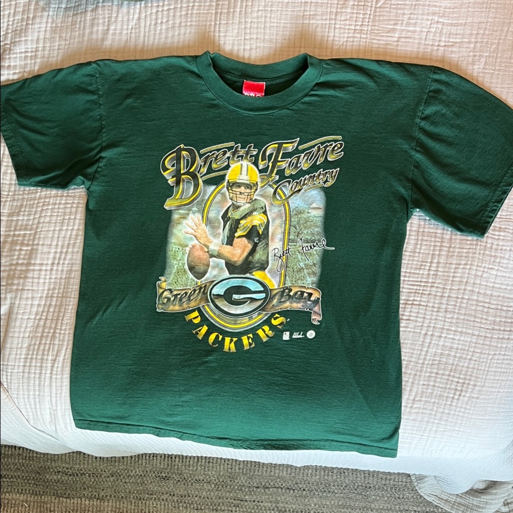 Vintage 90s Green Bay Packers - Brett Farve Country T Shirt